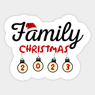 Christmas Family 2023 Sticker